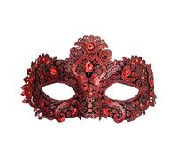 W WIDMANN MILANO Party Fashion - Maschera veneziana, maschera per gli occhi con strass, per carnevale, ballo in maschera
