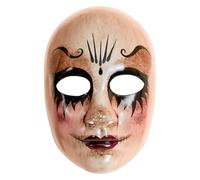 W WIDMANN MILANO Party Fashion - Maschera viso di bambola, horror, clown, plastica, bambola di porcellana, spaventoso costume di Halloween
