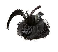 W WIDMANN MILANO Party Fashion, Cappello mini Black Elegance, design raffinato, materiali durevoli, versatile per tutte le occasioni, comfort ottimale, accessorio trendy e originale