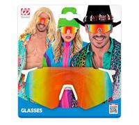 W WIDMANN MILANO Party Fashion - Occhiali a specchio, per donna e uomo, occhiali colorati da festa, festival, carnevale