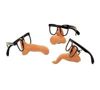 W WIDMANN MILANO Party Fashion, Occhiali con Naso, Divertenti, Leggeri, Facili da Indossare, 4 Stili Unici, Ideali per Tutte le Occasioni, Qualità Premium, Aggiungi Divertimento al tuo Look