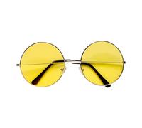 W WIDMANN MILANO Party Fashion - occhiali anni '70, con lenti colorate, occhiali hippie, pop star, carnevale