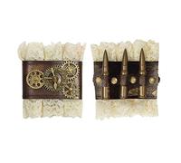 PAIO DI POLSINI STEAMPUNK IN PIZZO -widmann