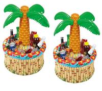 WIDMANN MILANO PARTY FASHION - Palma gonfiabile con dispenser per bevande, da riempire con ghiaccio e acqua, altezza circa 62 cm, diametro circa 57 cm, festa in spiaggia