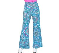 W WIDMANN MILANO Party Fashion - Pantaloni da donna anni '60, Hippie, Reggae, Flower Power, Disco Fever