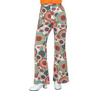 W WIDMANN MILANO Party Fashion - Pantaloni da donna anni '60, Hippie, Reggae, Flower Power, Disco Fever