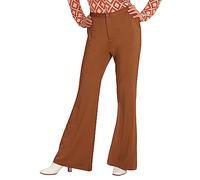 W WIDMANN MILANO Party Fashion - Pantaloni da donna anni '70, hippie, reggae, flower power, disco fever, carnevale