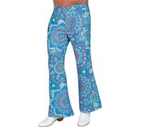 W WIDMANN MILANO Party Fashion - Pantaloni da uomo anni '60, Hippie, Reggae, Flower Power, Disco Fever