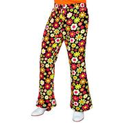 W WIDMANN MILANO Party Fashion - Pantaloni da uomo anni '60, Hippie, Reggae, Flower Power, Disco Fever
