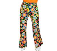 W WIDMANN MILANO Party Fashion - Pantaloni da uomo anni '60, Hippie, Reggae, Flower Power, Disco Fever