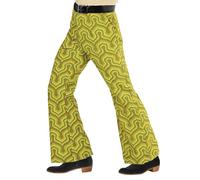 W WIDMANN MILANO Party Fashion - Pantaloni da uomo anni '70, stile discoteca, costumi in maschera