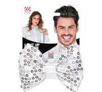 W WIDMANN MILANO Party Fashion - Papillon con 4 luci LED, papillon, con paillettes, accessorio, carnevale