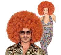 W WIDMANN MILANO Party Fashion - parrucca afro gigante, parrucca riccia, capelli sintetici, disco fever, anni '70, festa a tema, carnevale