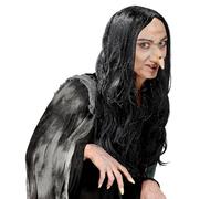 W WIDMANN MILANO Party Fashion - Parrucca Morgana, strega, parrucca capelli lunghi, Halloween