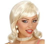 W WIDMANN MILANO Party Fashion - Parrucca anni '60, parrucca a capelli corti, capelli sintetici per carnevale, feste a tema