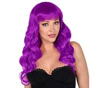 W WIDMANN MILANO Party Fashion - Parrucca Bella, resistente al calore, capelli sintetici, parrucca a capelli lunghi, Disco Fever