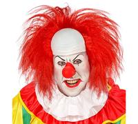 W WIDMANN MILANO Party Fashion 02004 - Parrucca clown testa pelata con capelli rossi, in scatola, horror, killer, festa a tema, Halloween