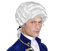 W WIDMANN MILANO Party Fashion- Carnevale Veneziano Batman Parrucca Uomini, Bianco, Taglia unica, WDM00656