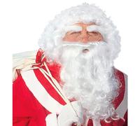 W WIDMANN MILANO Party Fashion - Parrucca da Babbo Natale | Con barba, baffi e sopracciglia per San Nicola, Natale, Carnevale e feste a tema