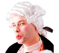 W WIDMANN MILANO Party Fashion- Casanova Bambine Parrucca Uomini, Bianco, Taglia unica, PE125/BLANCHE