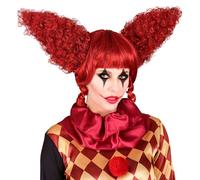 W WIDMANN MILANO Party Fashion 29098 - Parrucca Killer Clown, rossa, vintage, accessorio clown horror, travestimento Halloween