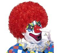 W WIDMANN MILANO Party Fashion, Parrucca da Clown unisex, Colore Rosso Vivace, Comfort Ottimale, Vestibilità Perfetta, Versatile per Tutte le Occasioni, Facile da Mantenere, Stile Creativo