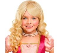 W WIDMANN MILANO Party Fashion - Parrucca da principessa bionda per bambini, riccioli lunghi, parrucca con capelli lunghi, accessorio per costume di carnevale
