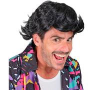 W WIDMANN MILANO Party Fashion - Parrucca da uomo, divertente look da investigatore privato, accessorio per costumi di carnevale e feste