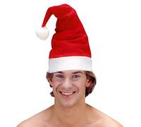 W WIDMANN MILANO Party Fashion, parrucca di Babbo Natale, classico cappello rosso, capelli bianchi, 100% poliestere, maxi barba, baffi, sopracciglia, facile da indossare, ideale per tutte le feste