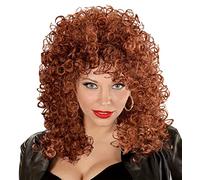 W WIDMANN MILANO Party Fashion - Parrucca Eleonore, parrucca riccia, capelli sintetici, rock star, anni '80
