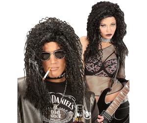 W WIDMANN MILANO Party Fashion - Parrucca Hard Rock nera