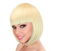 W WIDMANN MILANO Party Fashion - Parrucca Lou Lou, discoteca, parrucca capelli corti, bob, accessorio per costumi in maschera