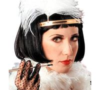 W WIDMANN MILANO Party Fashion, parrucca nera 'Charleston', stile vintage, comfort ottimale, versatile per tutte le occasioni, realizzata con cura in Cina