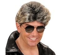 W WIDMANN MILANO Party Fashion - Parrucca Pop Star anni '80, capelli sintetici, acconciature corte, parrucca da uomo con capelli corti