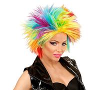 W WIDMANN MILANO Party Fashion, Parrucca Rainbow Punk, Colori vivaci, Comfort leggero, Facile da pulire, Versatile per tutte le occasioni, Qualità garantita da
