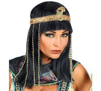 Widmann Srl Parrucca Imperatrice Egiziana con Fascia per Testa Serpente con Perline da Donna Adulti, Multicolore, WDM02089