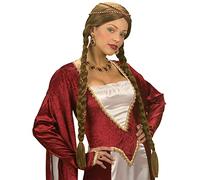 W WIDMANN MILANO Party Fashion Parrucca Signora del Rinascimento Women, Castano, Standard, Q0877