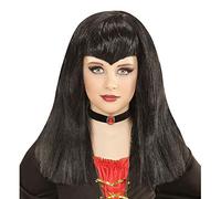 W WIDMANN MILANO Party Fashion, Parrucca VAMPIRA, 100% poliestere, aspetto lucido, consistenza setosa, taglia unica, facile manutenzione, stile elegante, Accessorio per costumi