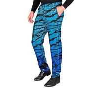 W WIDMANN MILANO Party Fashion - Party Fashion pantaloni in paillettes da uomo, Disco Fever, pantaloni da uomo, costume da festa, costume in maschera