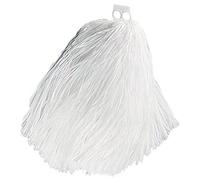 WIDMANN 1050B - Pom Pom Tinta Unita Adulto Unisex, Cheerleader, Majorette, Tifosi, Italiani, Americani, Ballerini, College, Carnevale, Colore Bianco