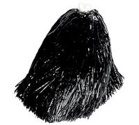 WIDMANN 1051N - Pom Pom Tinta Unita Adulto Unisex, Cheerleader, Majorette, Tifosi, Tedeschi, Americani, Ballerini, College, Carnevale, Colore Nero