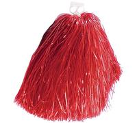 WIDMANN 1052R - Pom Pom Tinta Unita Adulto Unisex, Cheerleader, Majorette, Tifosi, Spagnoli, Francesi, Inglesi, Italiani, Tedeschi, Americani, Ballerini, College, Carnevale, Colore Rosso