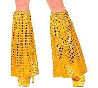 W WIDMANN MILANO Party Fashion - Scaldamuscoli di paillettes, stile disco anni '70, 1 paio, retrò, disco, carnevale, festa a tema
