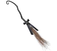 SCOPA DA STREGA STORTA 95 CM ACCESSORI HALLOWEEN CARNEVALE - 10990