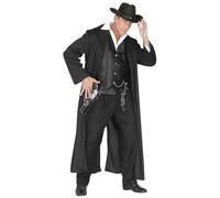 W WIDMANN MILANO Party Fashion - Costume da Bounty Killer, cappotto e gilet, cacciatore di taglie, cowboy, selvaggio West, festa in maschera, carnevale