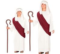 W WIDMANN MILANO Party Fashion - Set costume da Messia per bambini | Con tunica, toga e copricapo, look da Messia e Profeta, per la recita del presepe, Natale e Carnevale
