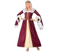 W WIDMANN MILANO Party Fashion - Set costume da regina per donna, 2 pezzi con abito e corona per carnevale e teatro