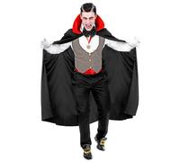 W WIDMANN MILANO Party Fashion - Costume da vampiro, gotico, succhiasangue, conte oscuro, costume di Halloween