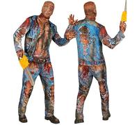 W WIDMANN MILANO Party Fashion - Set costume da zombie con maschera, uomo, outfit completo per Halloween e Carnevale