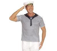 W WIDMANN MILANO Party Fashion - Set di costumi navy, camicia e cappello, marinai, capitani, carnevale, festa a tema